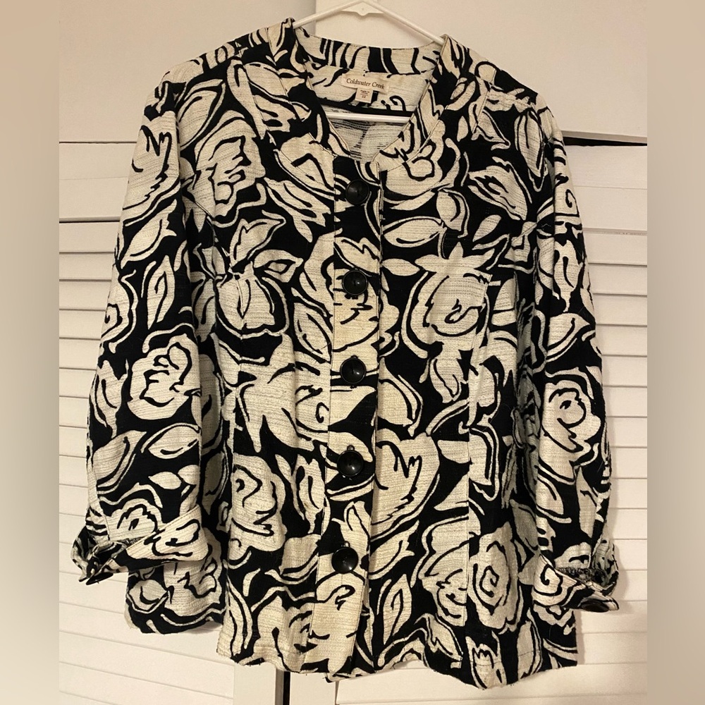 Coldwater Creek flower blazer